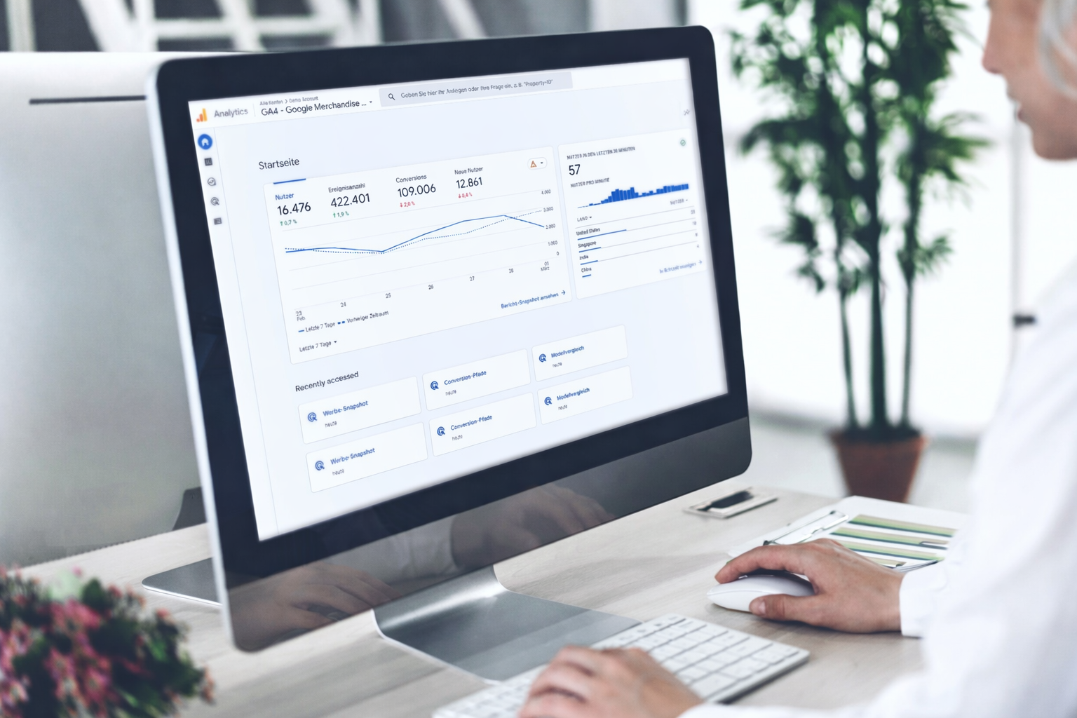 Analyse von Website-Daten in Google Analytics zur Optimierung der lokalen Sichtbarkeit