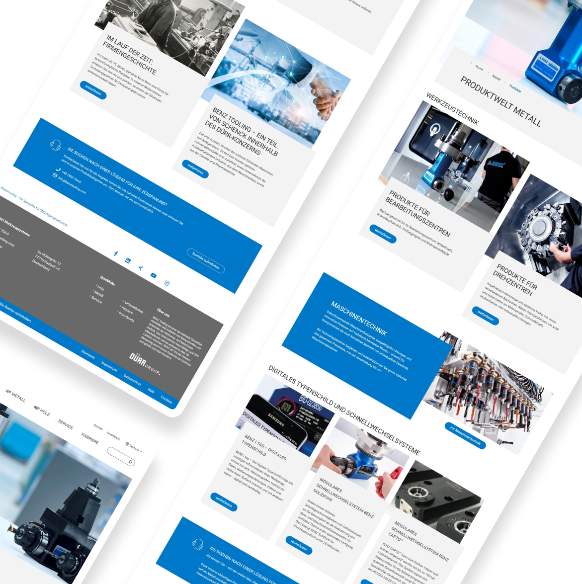 Digital Branding Beispiel mit modernem Webdesign, klarer Struktur und visueller Markenführung.